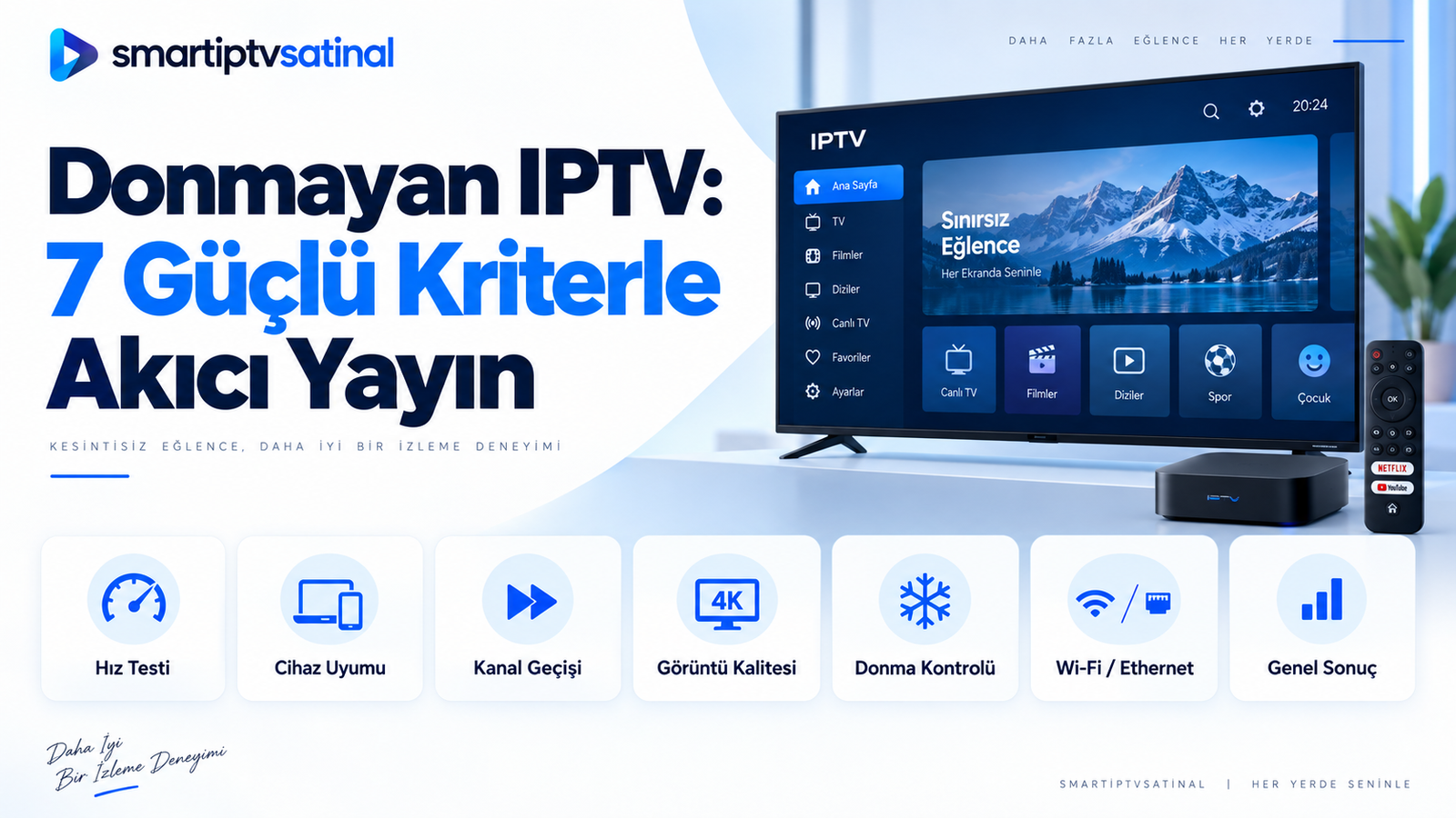 Donmayan IPTV ve güçlü sunucu rehberi 2026