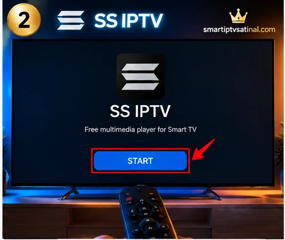 SS IPTV kurulum ikinci adım uygulamayı başlatma