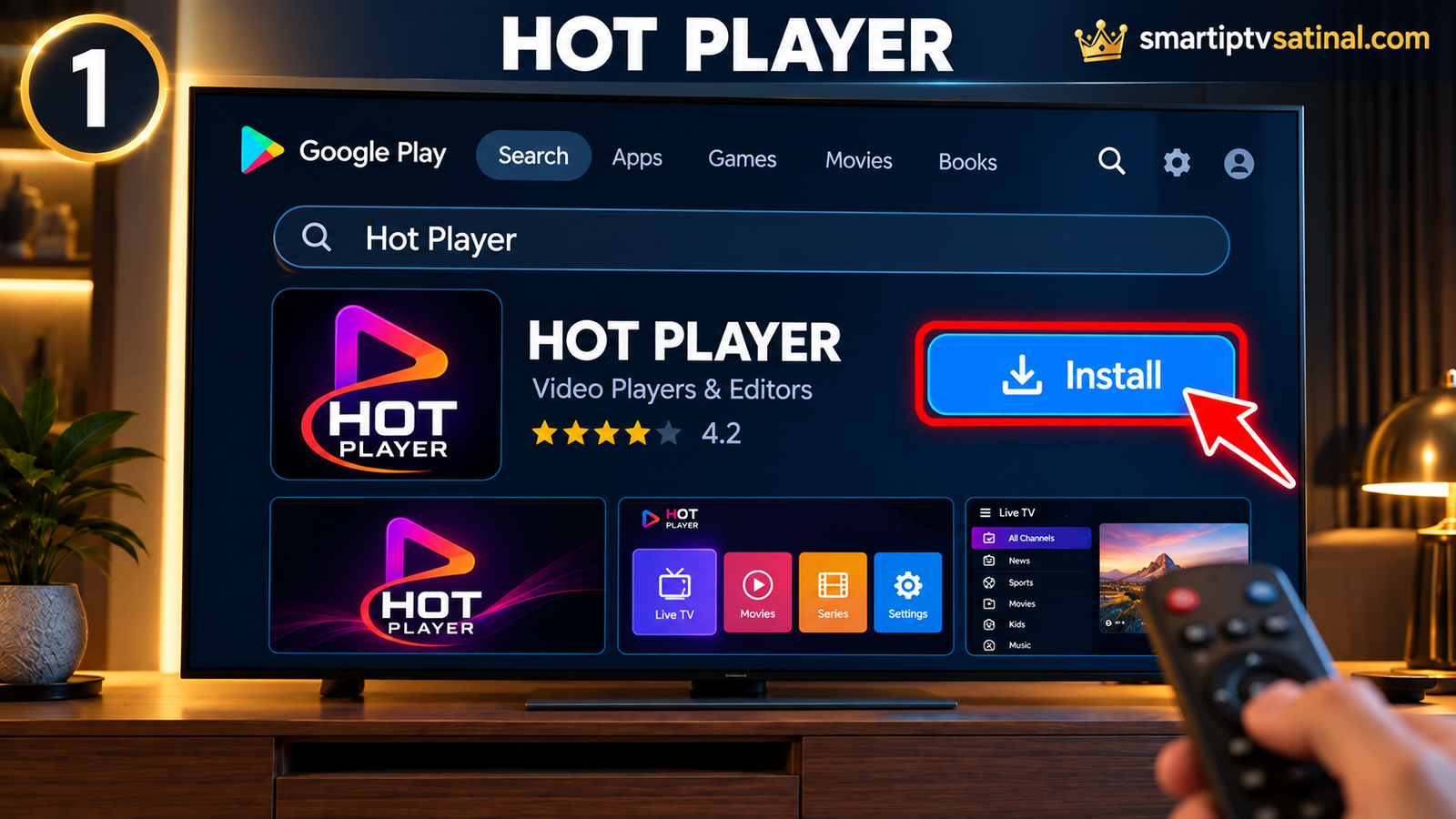 Hot IPTV kurulum HotPlayer uygulamasını yükleme